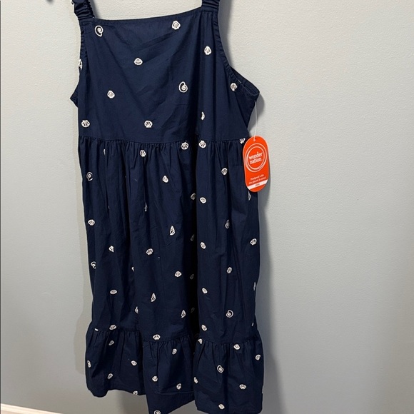 Wonder Nation Navy Dress with White Patterns - Picture 1 of 14